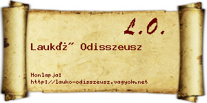 Laukó Odisszeusz névjegykártya